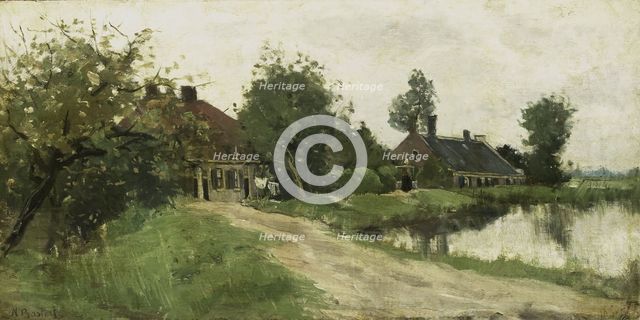 Near Breukelen on the Vecht, c.1870-c.1923. Creator: Nicolaas Bastert.