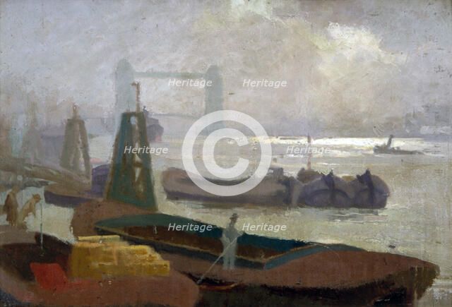 'Near Brewers' Quay', c1930. Artist: Samuel Harry Hancock