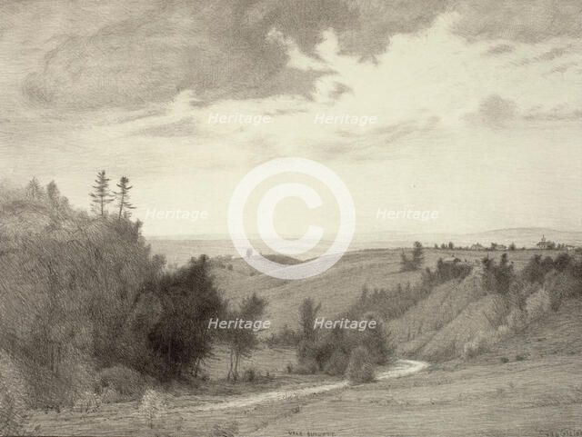 Near Burdette, 1923. Creator: Bolton Coit Brown.