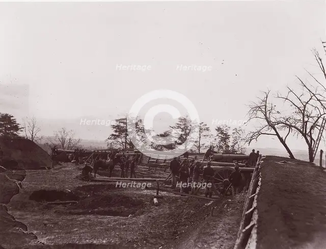 Near Dutch Gap, Virginia. Fort Brady, ca. 1865. Creator: William Frank Browne.
