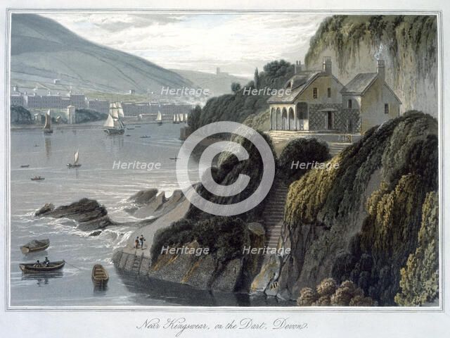 'Near Kingswear, on the Dart, Devon', 1825. Artist: William Daniell