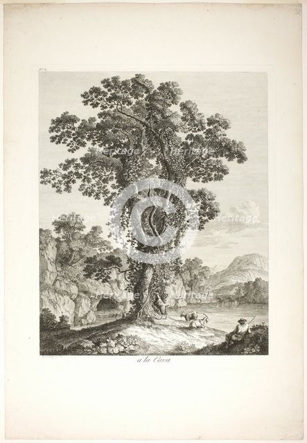 Near la Cava, from Suite de IV Vues Dessinées Dans le Roiaume de Naples, 1779. Creator: Jacob Philip Hackert.