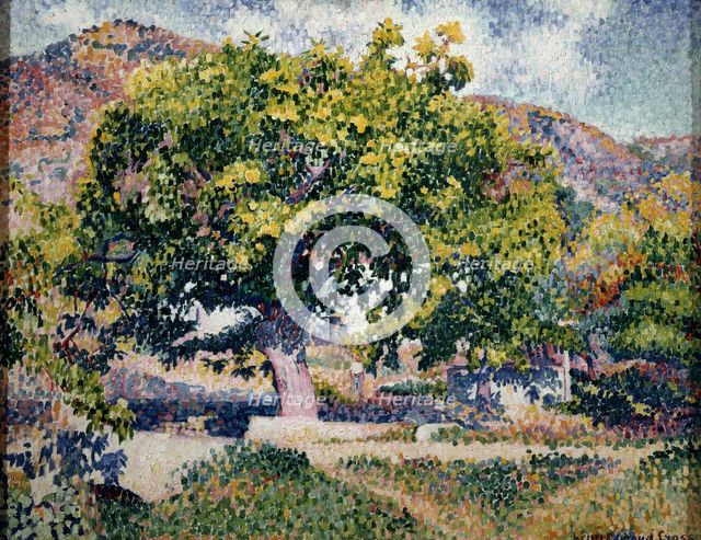 'Near my House', 1906.  Creator: Henri-Edmond Cross.