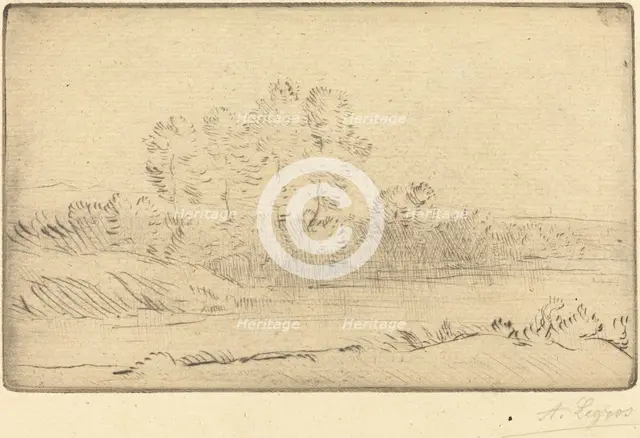 Near Nordkerque (Pres de Nordkerque). Creator: Alphonse Legros.
