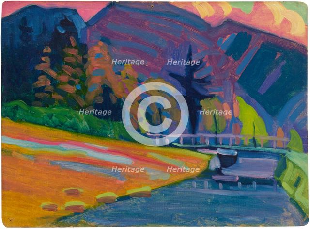 Near Oberau, 1908. Creator: Vassily Kandinsky.