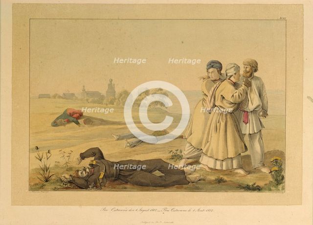 Near Ostrovno on August 1, 1812, 1820s. Artist: Faber du Faur, Christian Wilhelm, von (1780-1857)