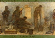 Near or far all trades need to be touched by a reflection of art: Trades: Sketch for the..., 1887. Creator: Edmond Eugene Valton