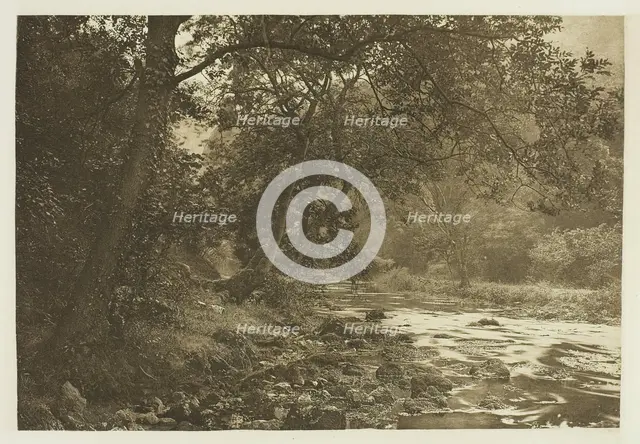 Near Reynard's Cave, Dove Dale, 1880s. Creator: Peter Henry Emerson.