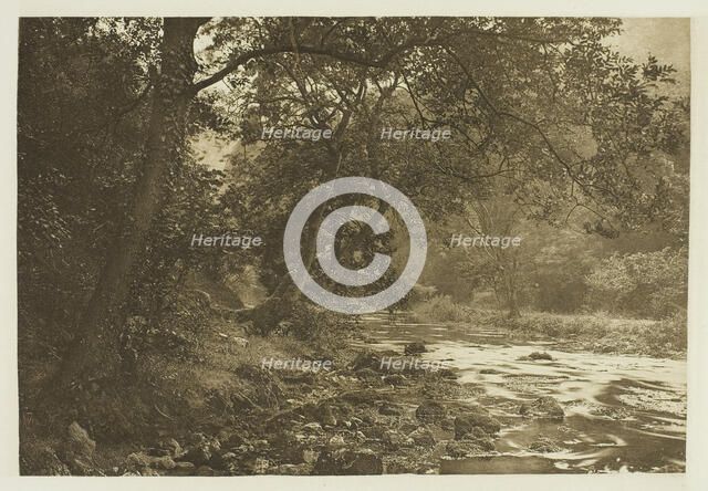Near Reynard's Cave, Dove Dale, 1880s. Creator: Peter Henry Emerson.