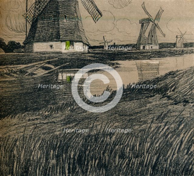 'Near Rotterdam', c1912. Artist: Ernest Bewlay.