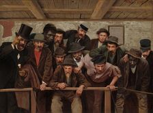 Nearing the Issue at the Cockpit, 1879. Creator: Horace Bonham