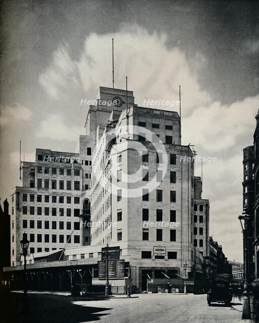 Nearing completion: The new Underground Railway offices, 1929. Artist: Unknown