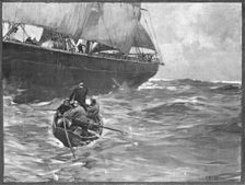 'Nearing Home" - Taking on a Pilot, after Frank Brangwyn 1891. Creator: Unknown