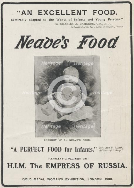 Neave's Infant Foods, 1906. Artist: Unknown