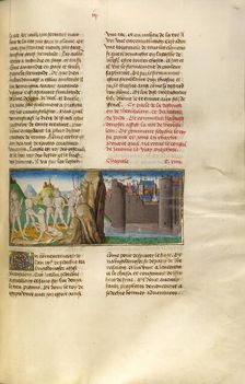 Nebuchadnezzar and King Sedekias and the Destruction of Jerusalem; Miroir Historial, about 1475. Creator: Unknown