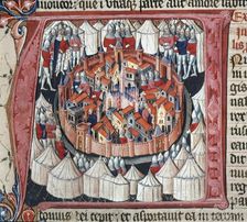 Nebuchadnezzar besieges Jerusalem, c1405-c1415. Creator: Unknown