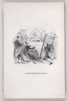Nebuchadnezzar from The Complete Works of Béranger, 1836. Creator: John Thompson