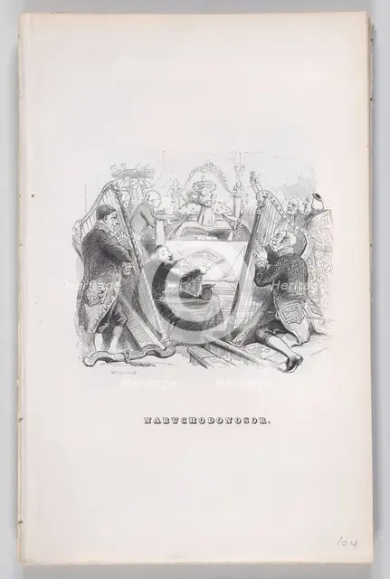 Nebuchadnezzar from The Complete Works of Béranger, 1836. Creator: John Thompson.
