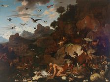 Nebuchadnezzar's madness, c. 1680. Creator: Ruthart, Carl Borromäus Andreas (1630-1703)