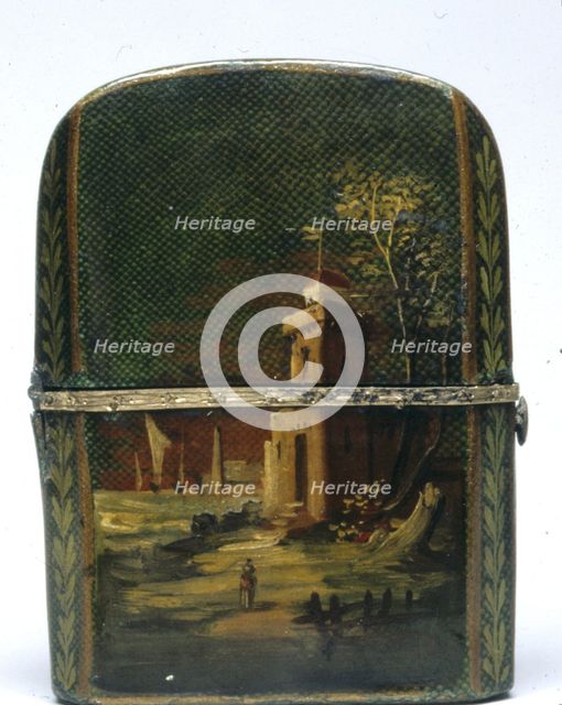 Necessaire with Scent Bottles, early 1800s. Creator: Unknown.