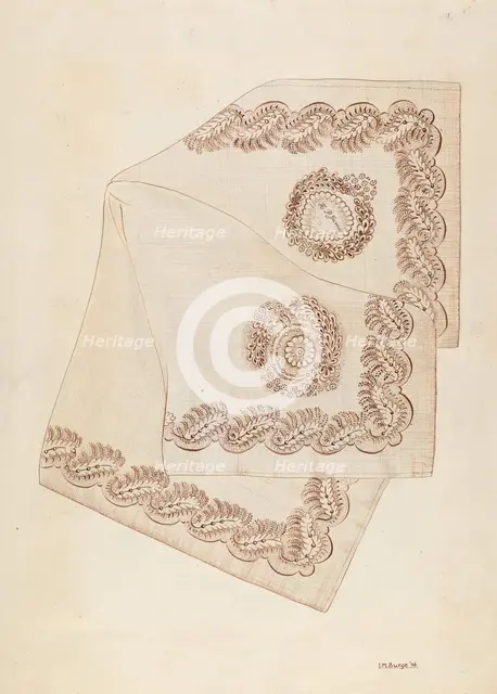 Neckerchief, 1937. Creator: Irene M. Burge.