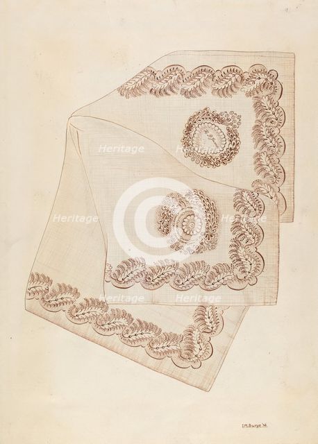 Neckerchief, 1937. Creator: Irene M. Burge.