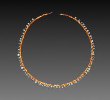 Necklace, 1980-1801 BC (barrel beads) and 1295-1186 BC (eye beads). Creator: Unknown