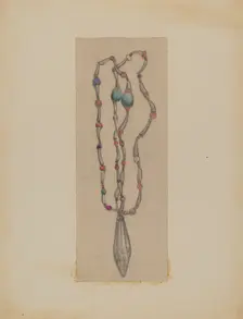 Necklace, 1935/1942. Creator: George B. Wally