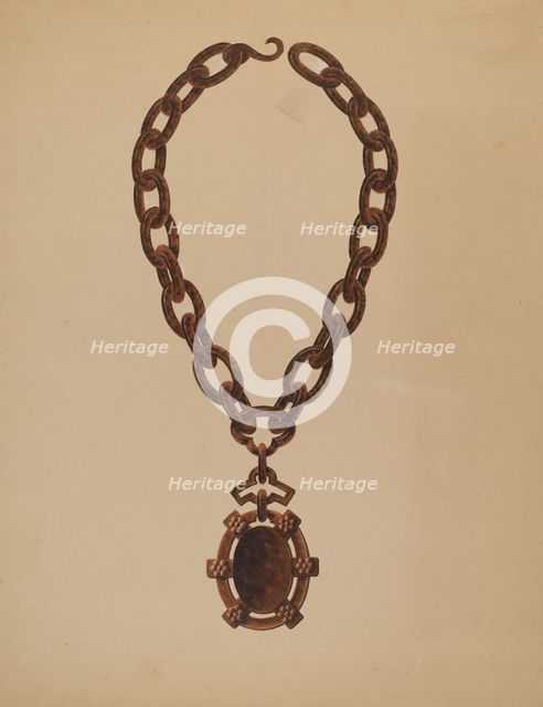 Necklace, 1935/1942. Creator: John H. Tercuzzi.
