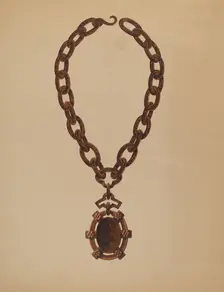 Necklace, 1935/1942. Creator: John H. Tercuzzi