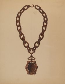 Necklace, 1935/1942. Creator: John H. Tercuzzi