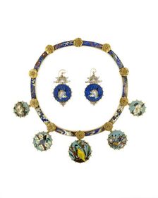 Necklace and Earings, c1830-1890. Artist: Alexis Falize
