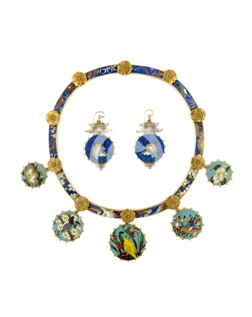 Necklace and Earings, c1830-1890. Artist: Alexis Falize.