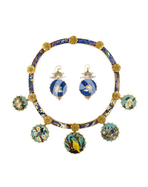 Necklace and Earings, c1830-1890. Artist: Alexis Falize.