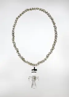 Necklace and Pendant Cross, Coptic, 500-700. Creator: Unknown