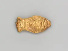Necklace Bead in the Form of a Fish, 185-72 BC. Creator: Unknown