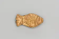 Necklace Bead in the Form of a Fish, 185-72 BC. Creator: Unknown