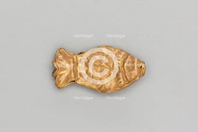 Necklace Bead in the Form of a Fish, 185-72 BC. Creator: Unknown.