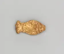 Necklace Bead in the Form of a Fish, 185-72 BC. Creator: Unknown
