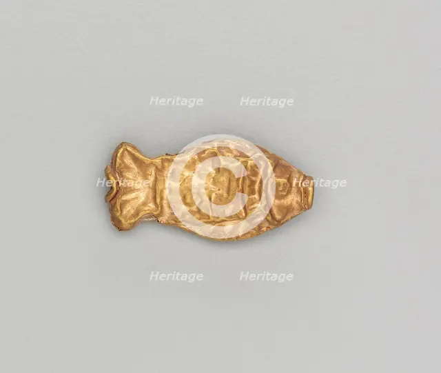 Necklace Bead in the Form of a Fish, 185-72 BC. Creator: Unknown.