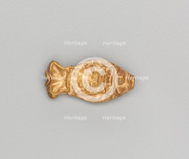 Necklace Bead in the Form of a Fish, 185-72 BC. Creator: Unknown.