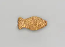 Necklace Bead in the Form of a Fish, 185-72 BC. Creator: Unknown