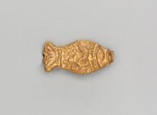 Necklace Bead in the Form of a Fish, 185-72 BC. Creator: Unknown