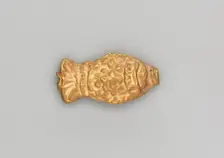 Necklace Bead in the Form of a Fish, 185-72 BC. Creator: Unknown