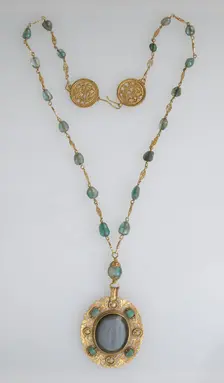 Necklace, Byzantine (?), 6th-8th century. Creator: Unknown