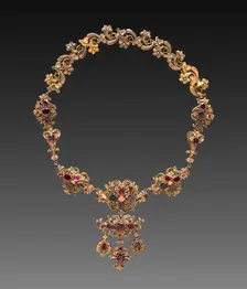 Necklace, c. 1840. Creator: Unknown
