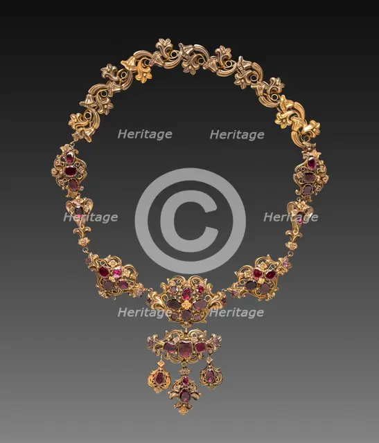 Necklace, c. 1840. Creator: Unknown.