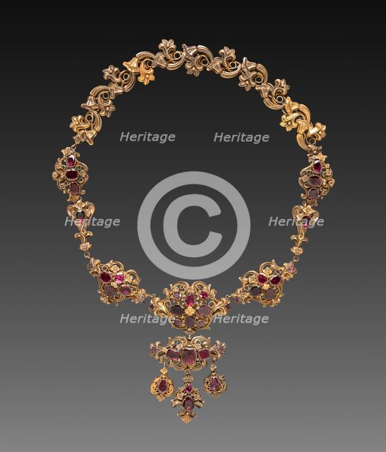 Necklace, c. 1840. Creator: Unknown.