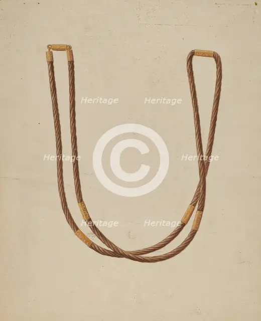 Necklace, c. 1936. Creator: Bertha Semple.