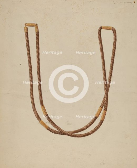 Necklace, c. 1936. Creator: Bertha Semple.